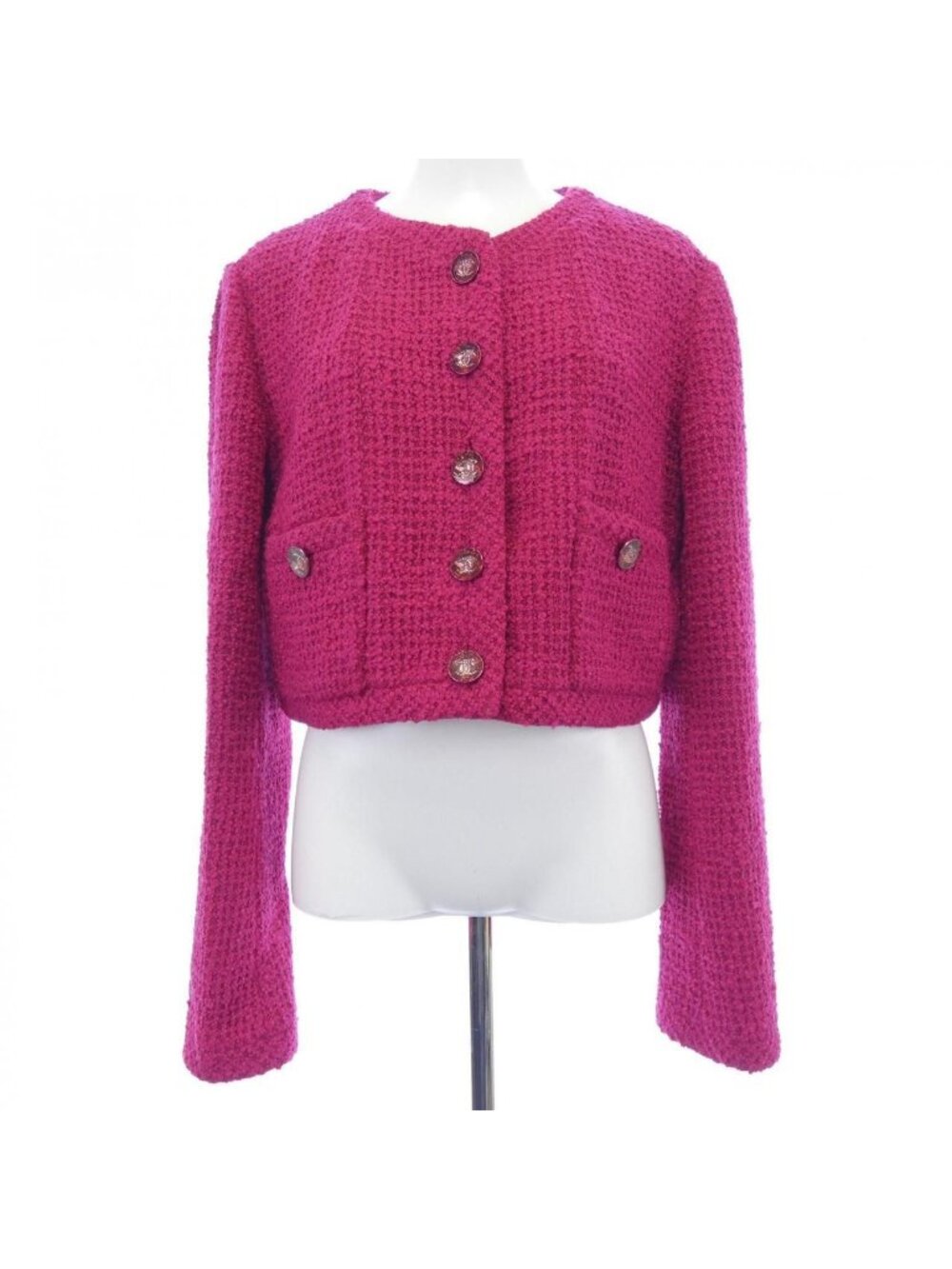 Chanel Collarless Jacket Pink
